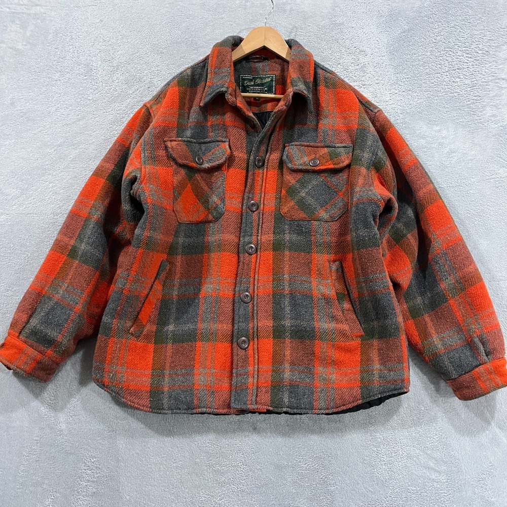 Vintage Dash Classics Jacket Mens Large Wool Blend Tweed Quilted 90s Western